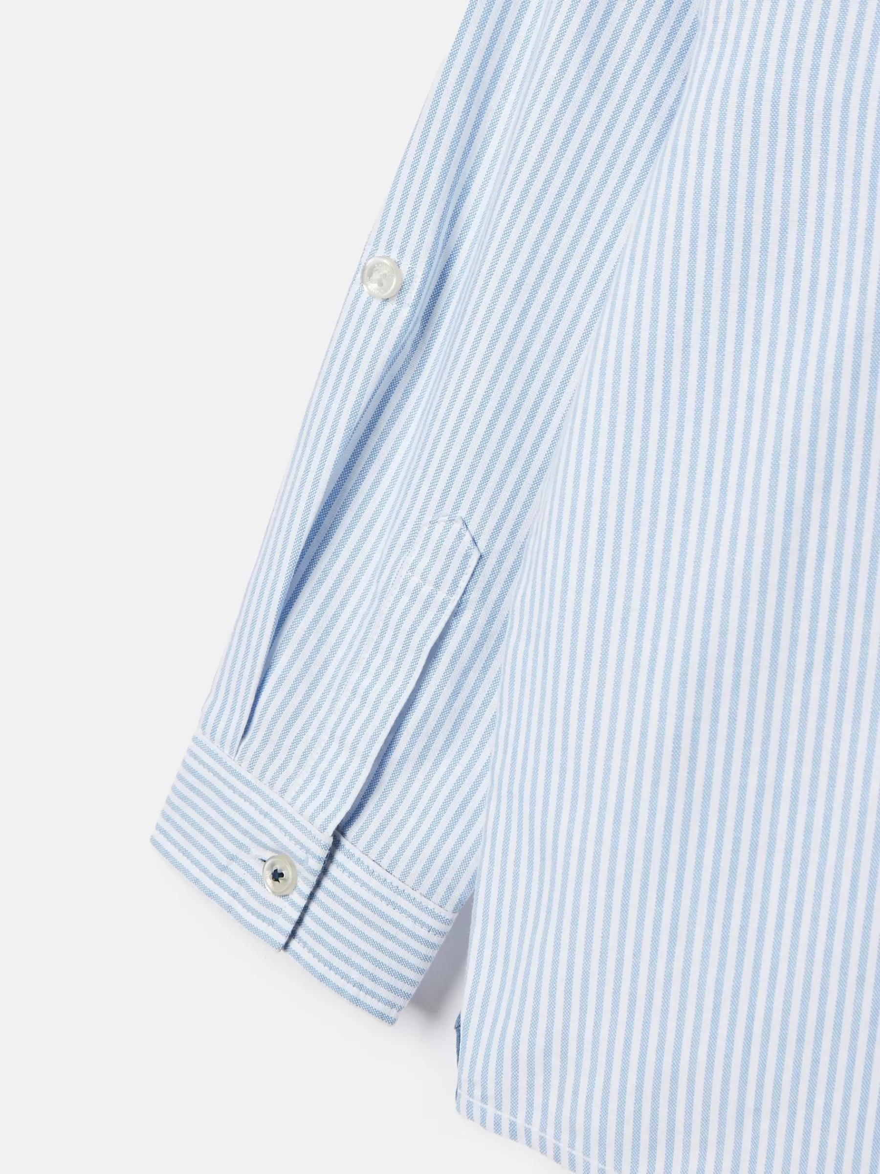 Joules Boys' Oxford Long Sleeve Striped Oxford Shirt Blue Clearance