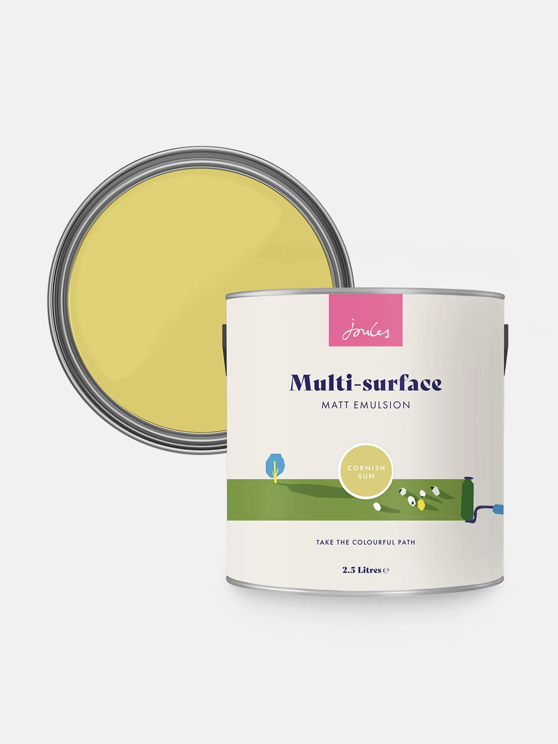 Joules Cornish Sun Yellow Multi Surface Matt Emulsion CornishSunYellow Online