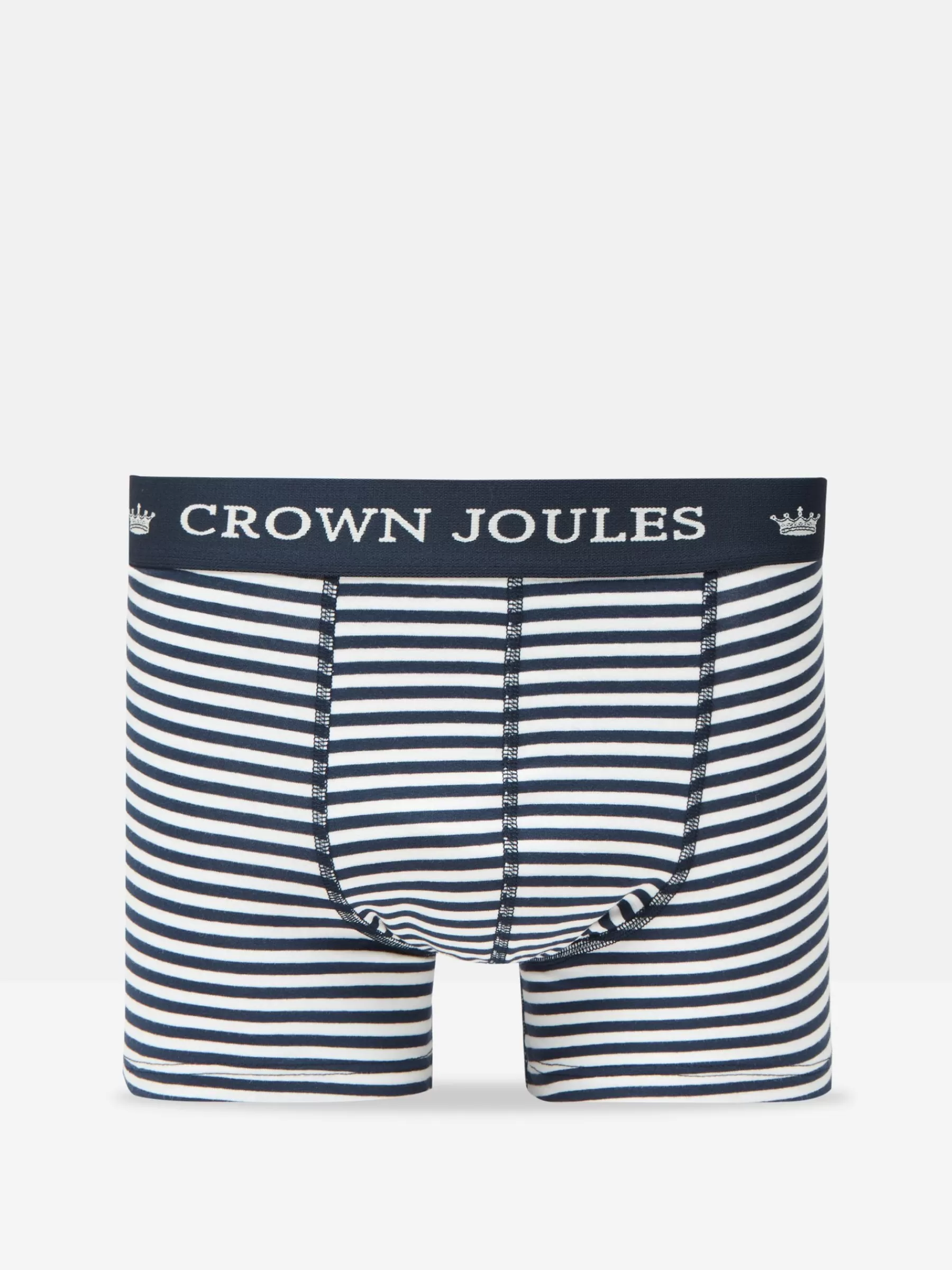 Joules Crown Navy & White Crest Pack of Two Cotton Boxers Navy&WhiteCrest Clearance