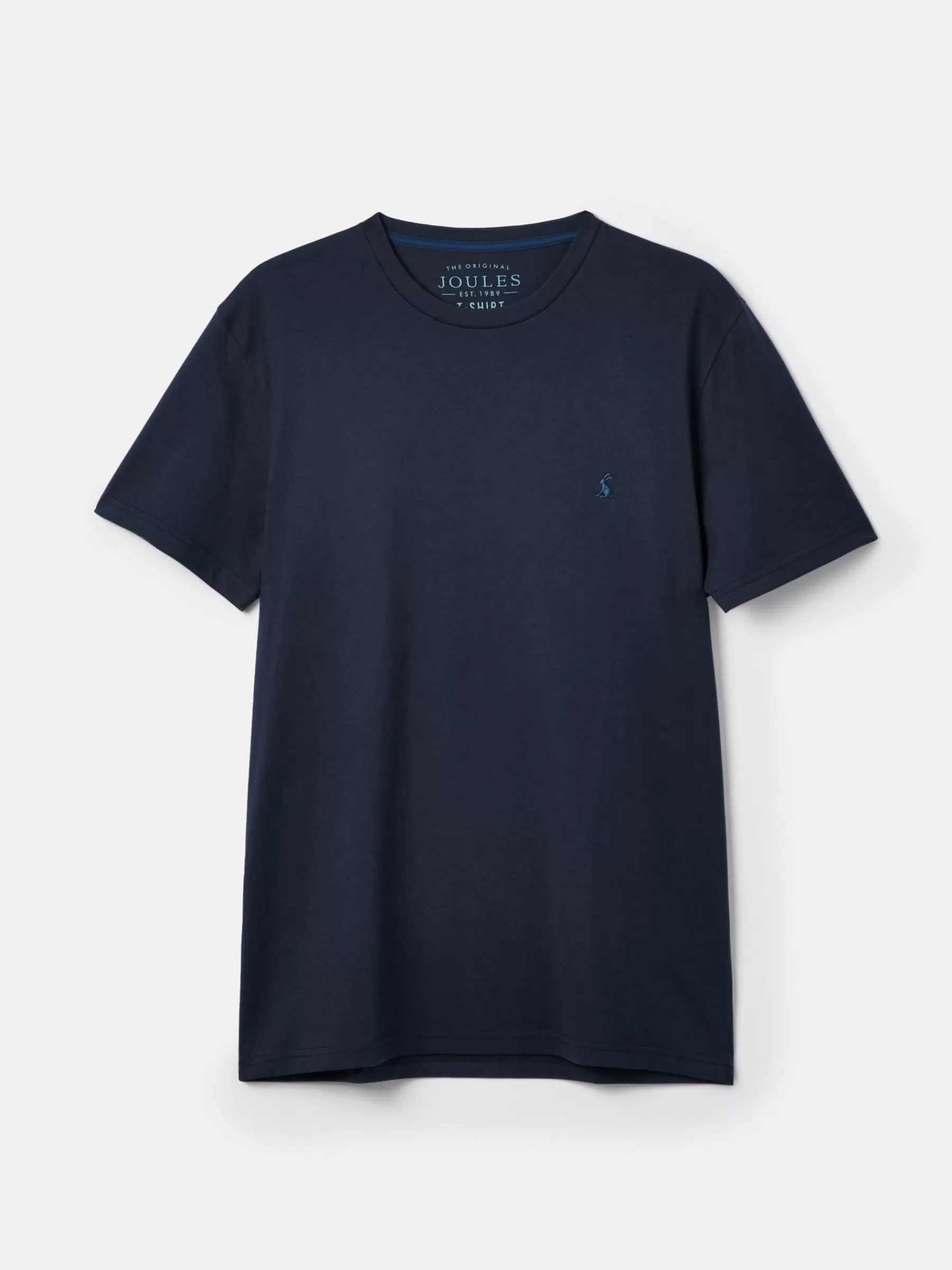 Joules Denton Navy Blue Lightweight Jersey 100% Cotton Crew Neck T-Shirt NavyBlue Fashion