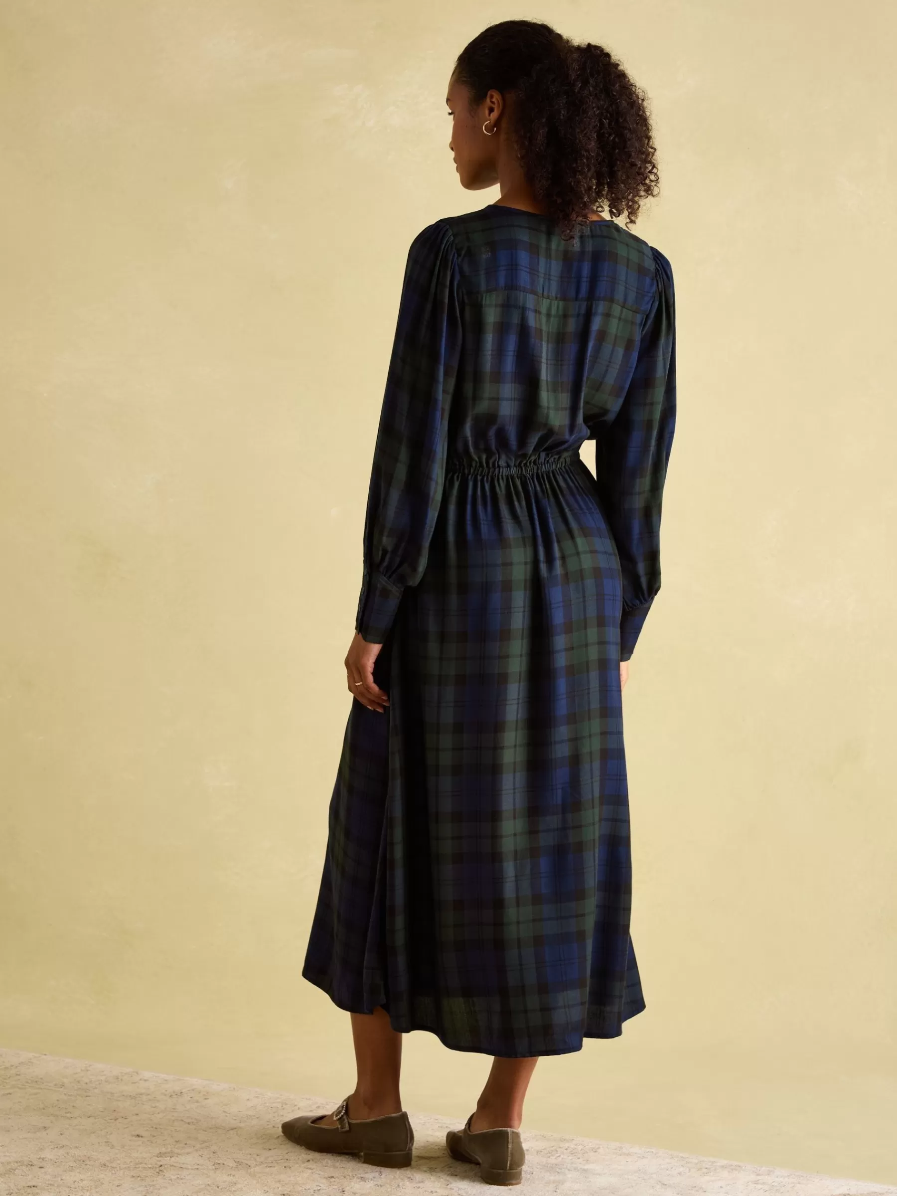 Joules Felicity Smocked Midi Dress Blue Flash Sale