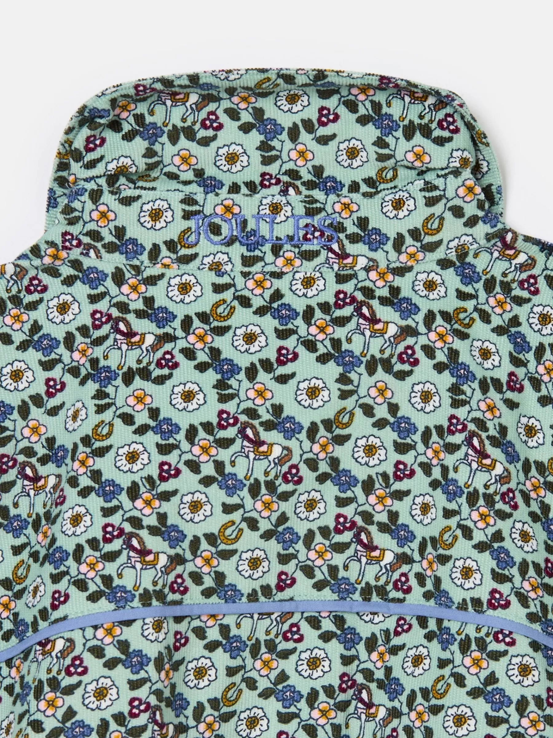 Joules Girls' Elodie Blue Ditsy Print Corduroy Shirt Dress BlueDitsyPrint Cheap