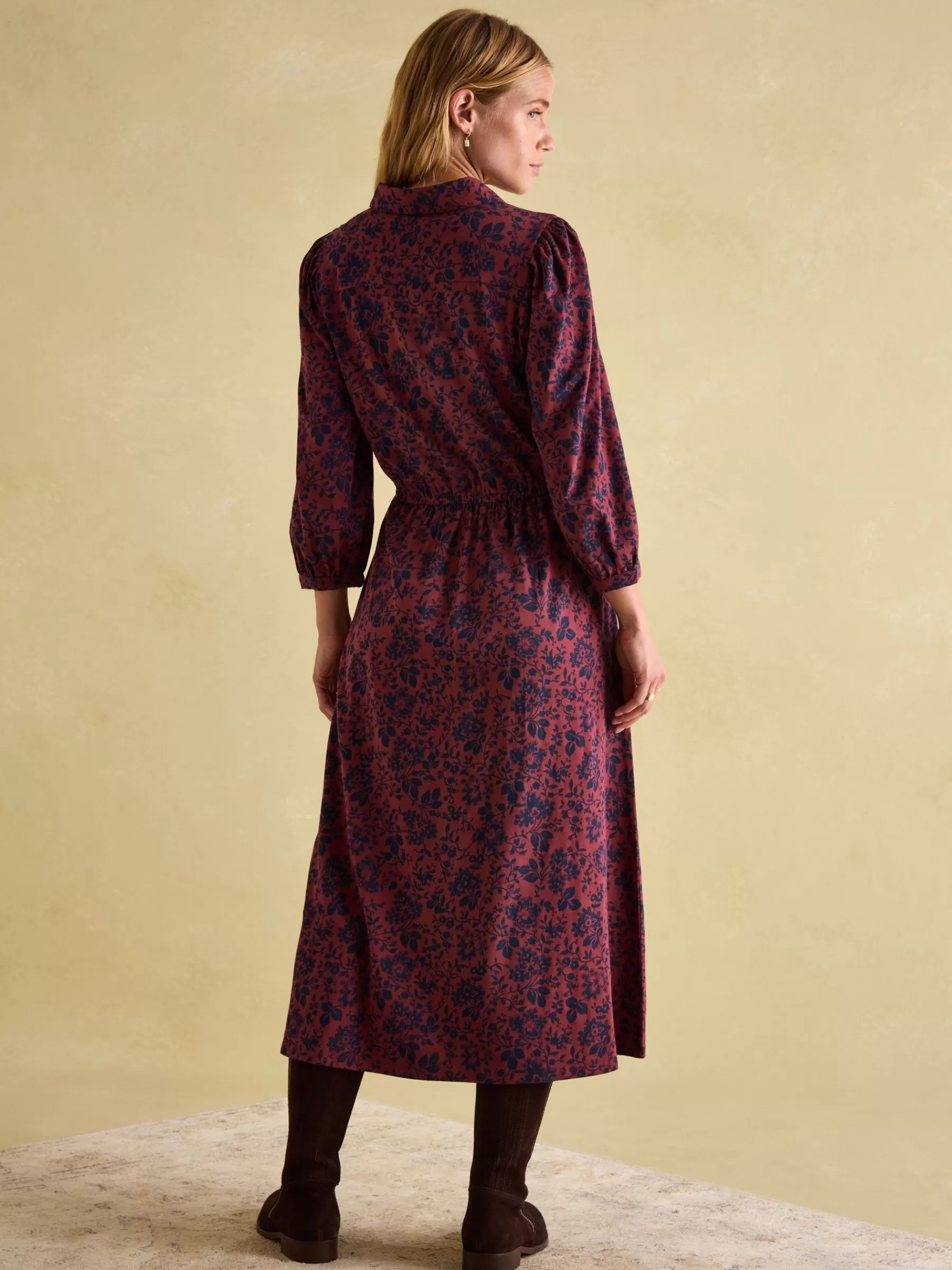 Joules Hazel Red and Navy Jersey Shirt Dress RedandNavy Cheap