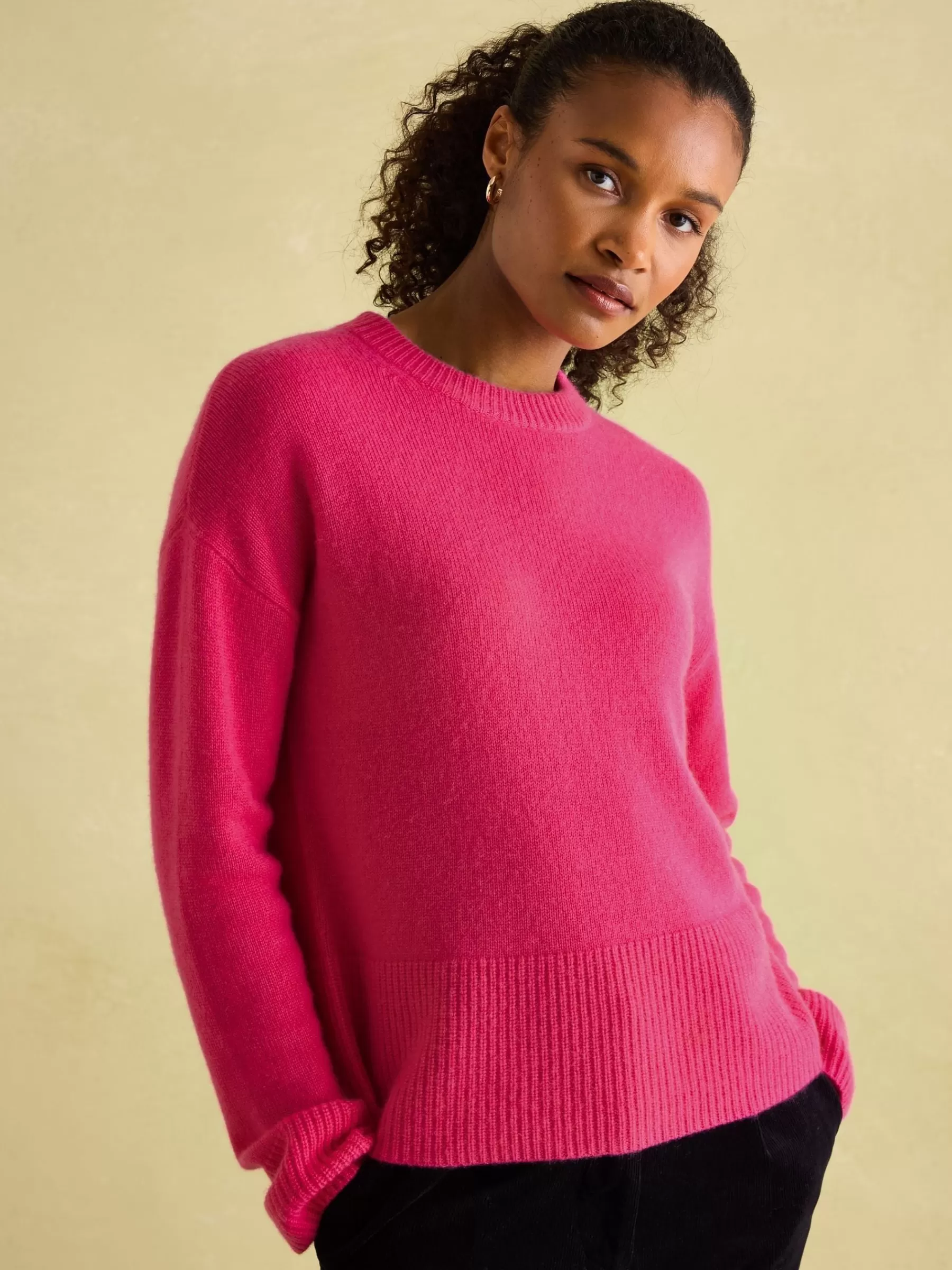 Joules Ivy 100% Cashmere Jumper Pink Best Sale