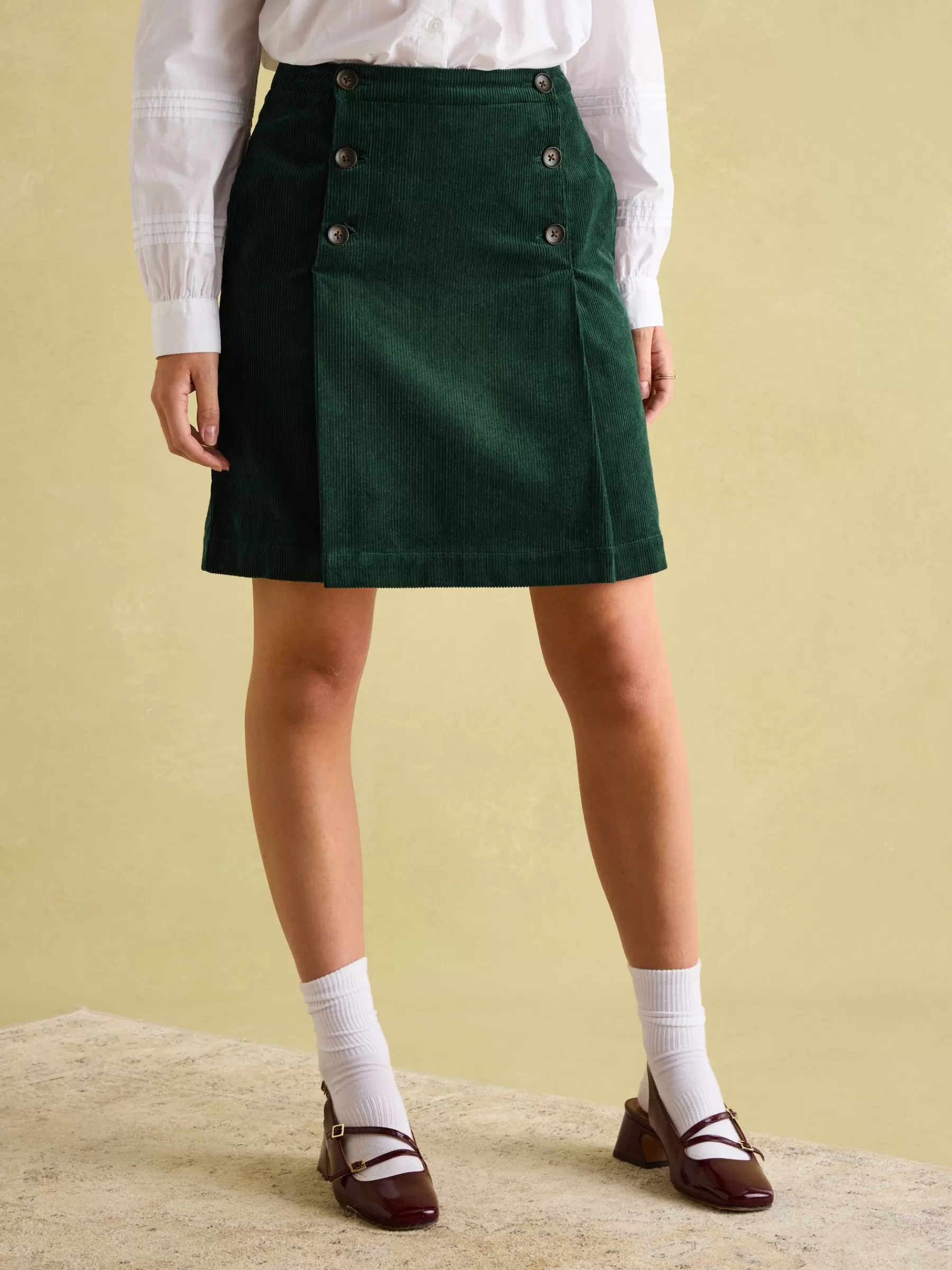 Joules Maize Skirt Green Flash Sale