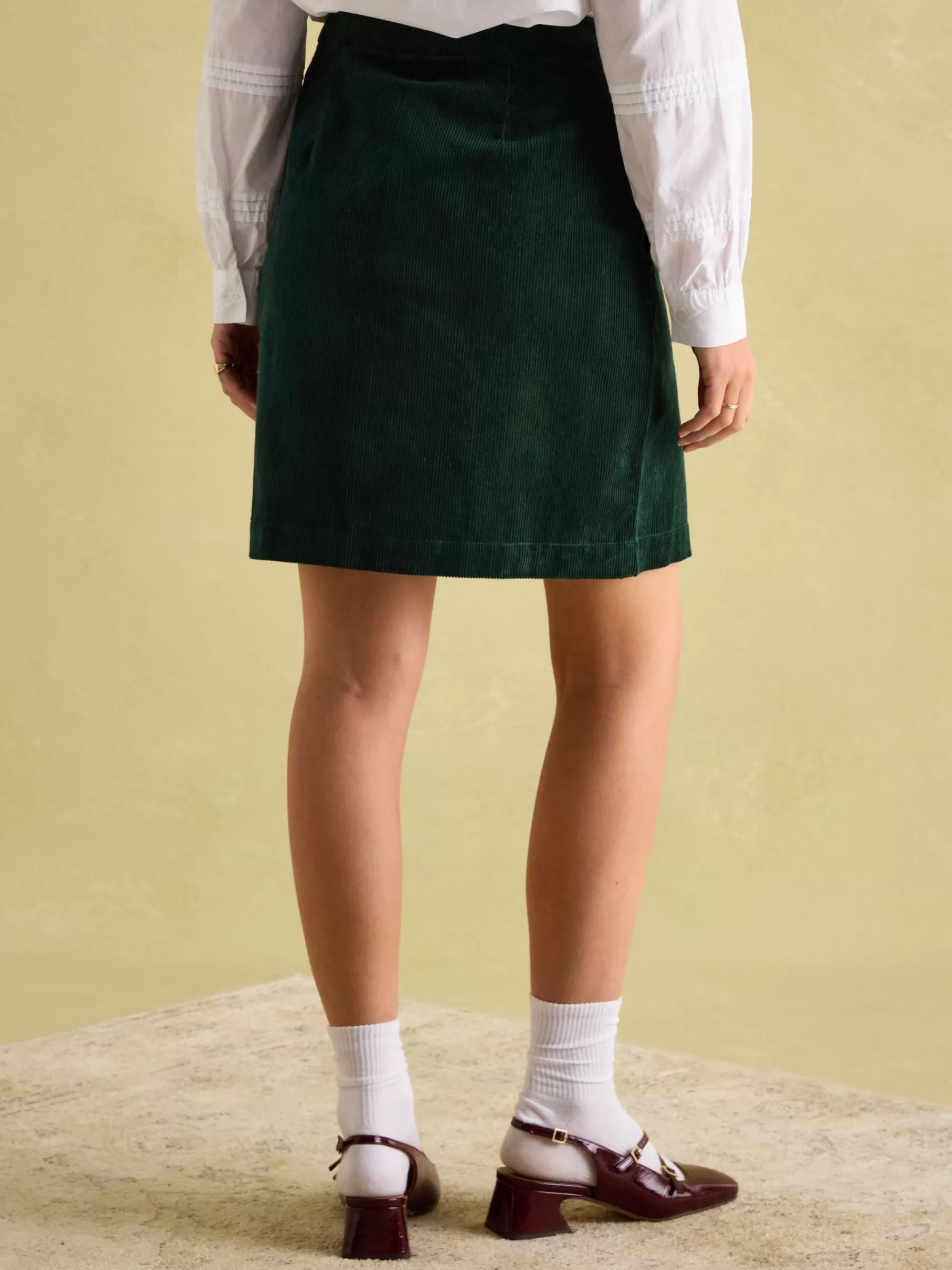 Joules Maize Skirt Green Flash Sale