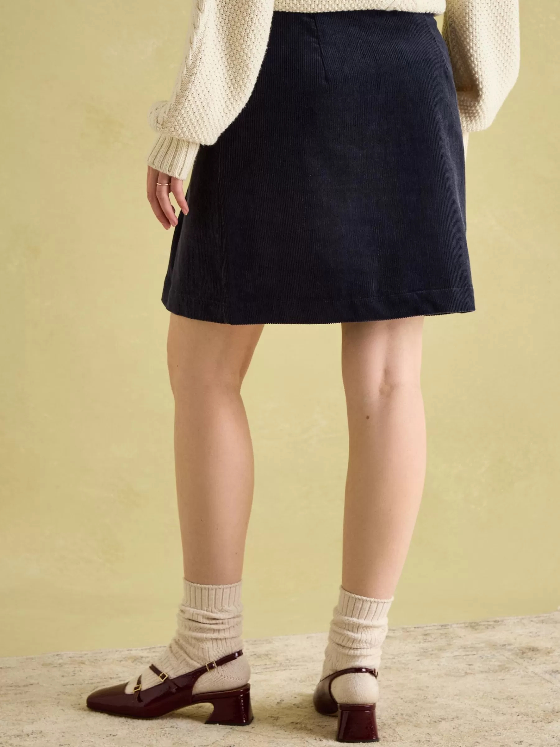 Joules Maize Skirt Navy New