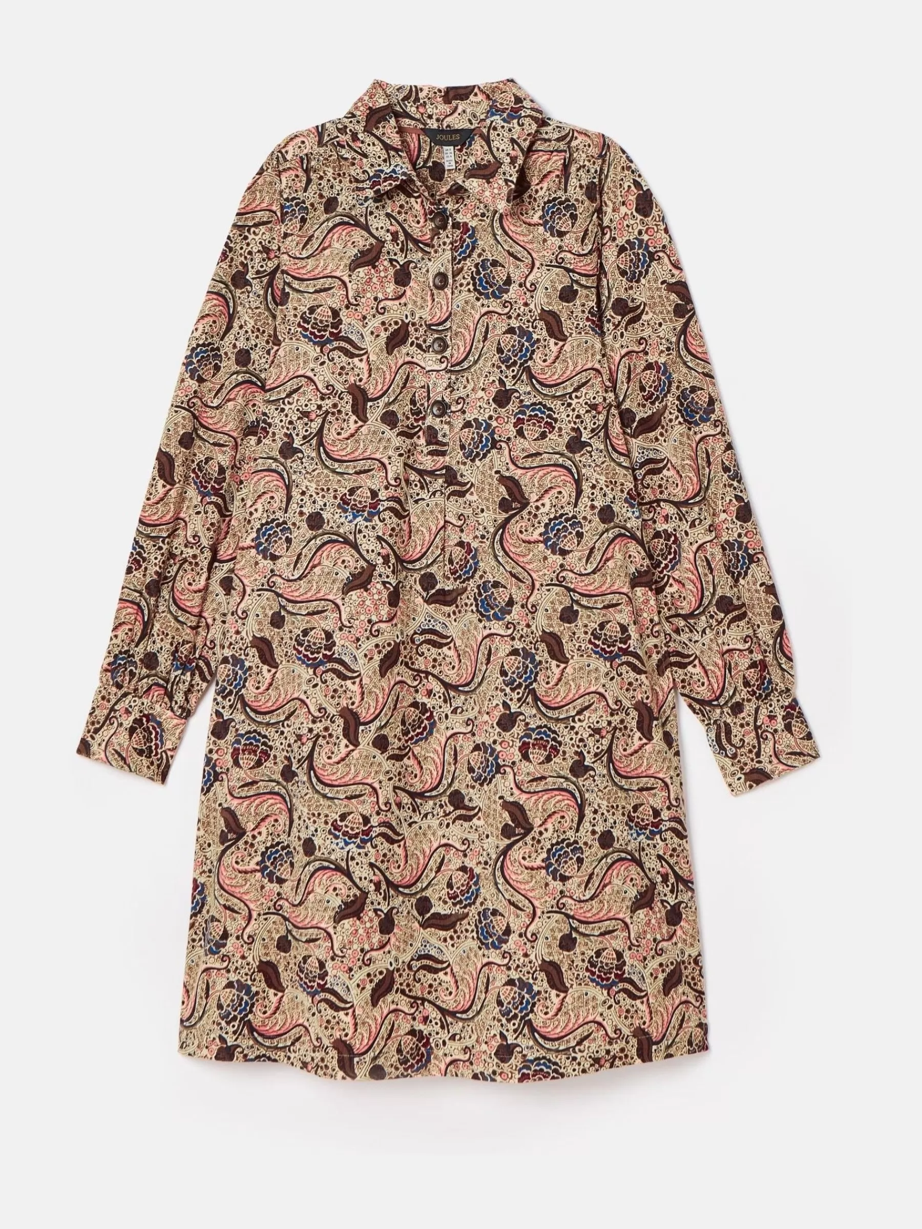 Joules Maple Floral Paisley Corduroy Shirt Dress FloralPaisley Online