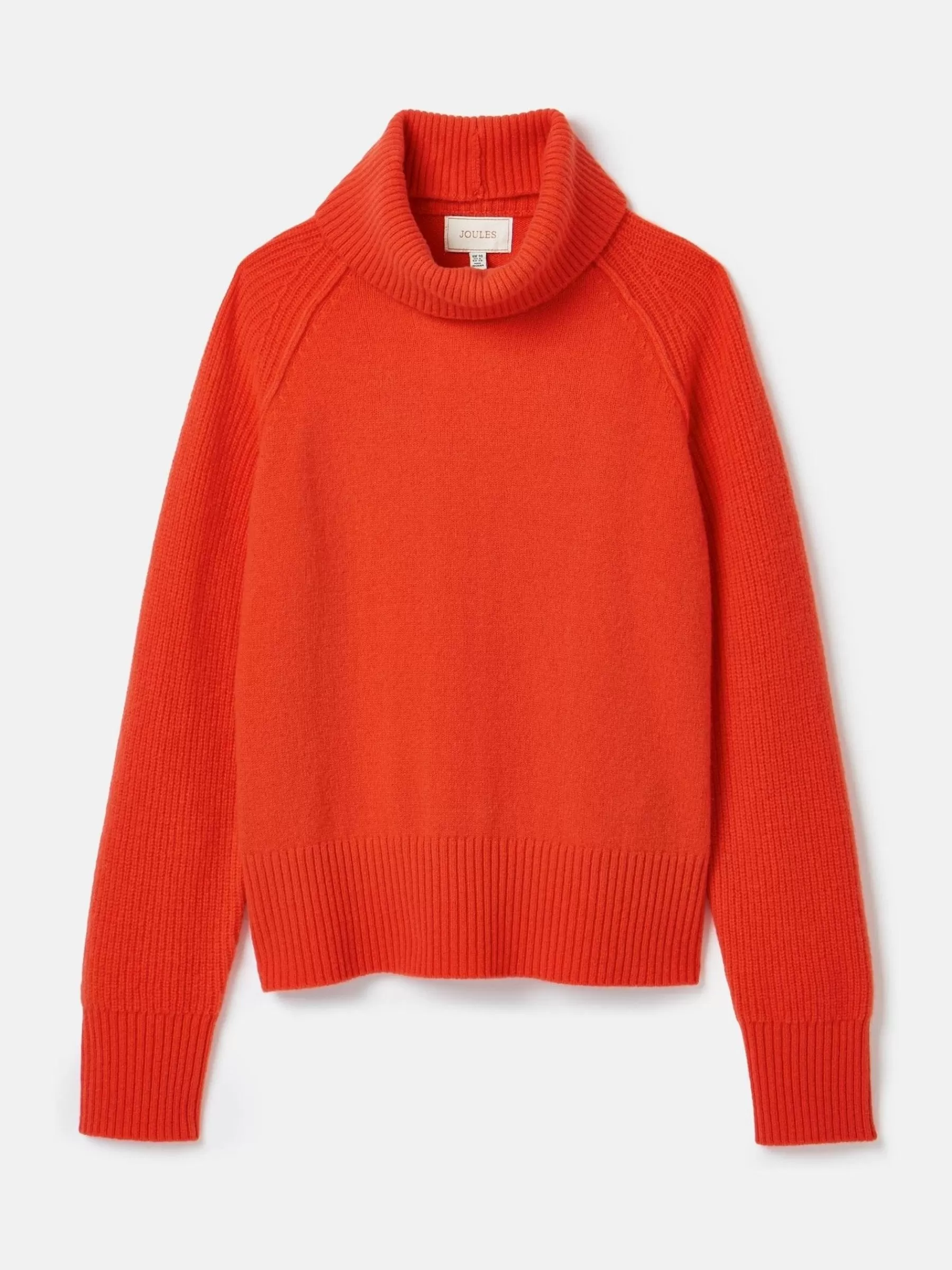 Joules May Merino Wool Jumper with Detachable Roll Neck Orange Best Sale