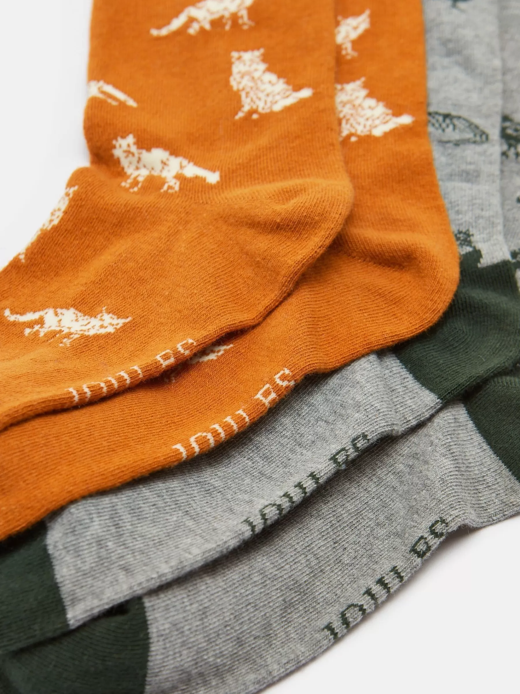 Joules Men's Kingsbury Grey Hen 2 Pack Socks (size 7-12) GreyHen Best