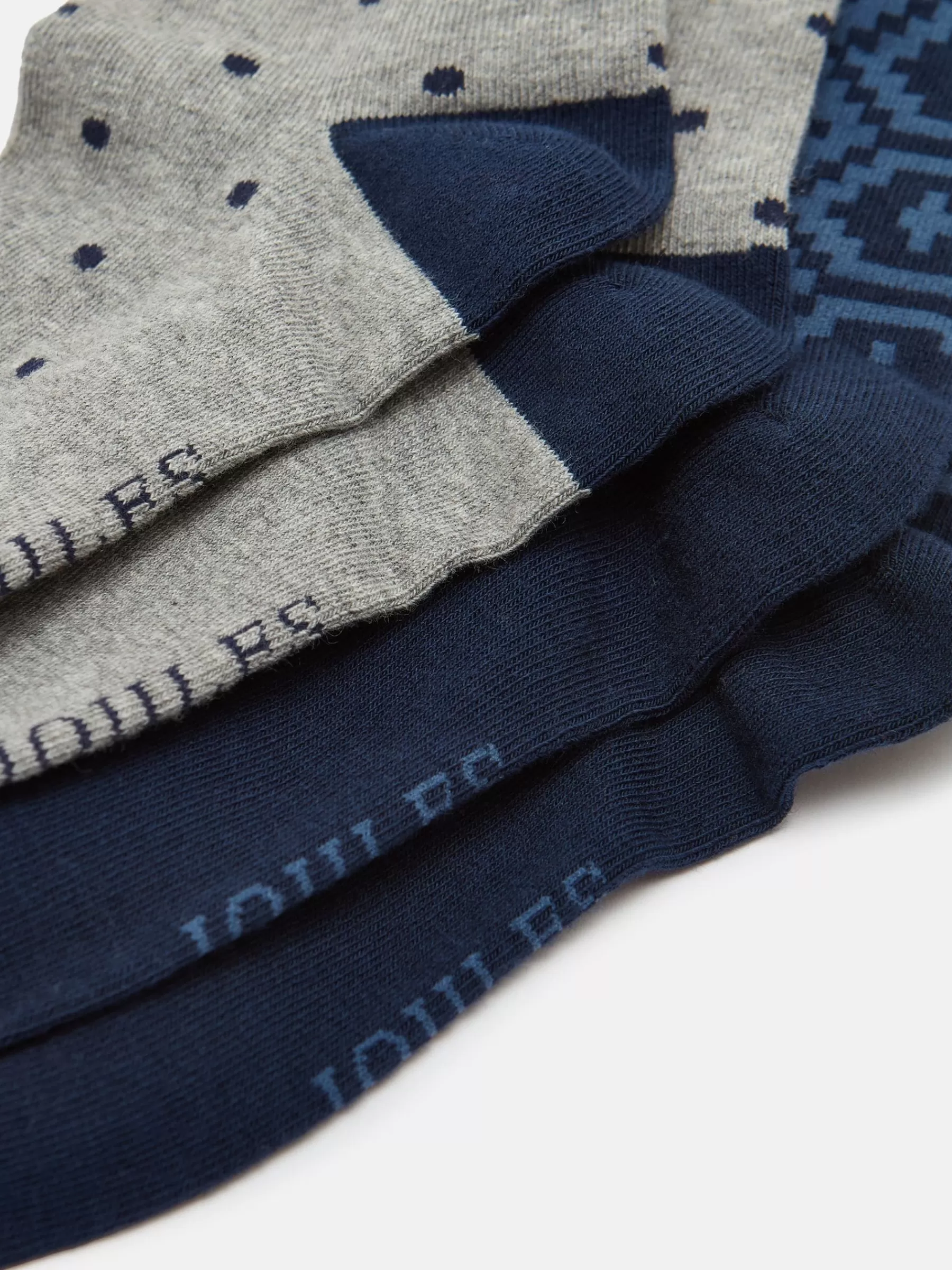 Joules Men's Kingsbury 2 Pack Socks (size 7-12) Navy/Grey New