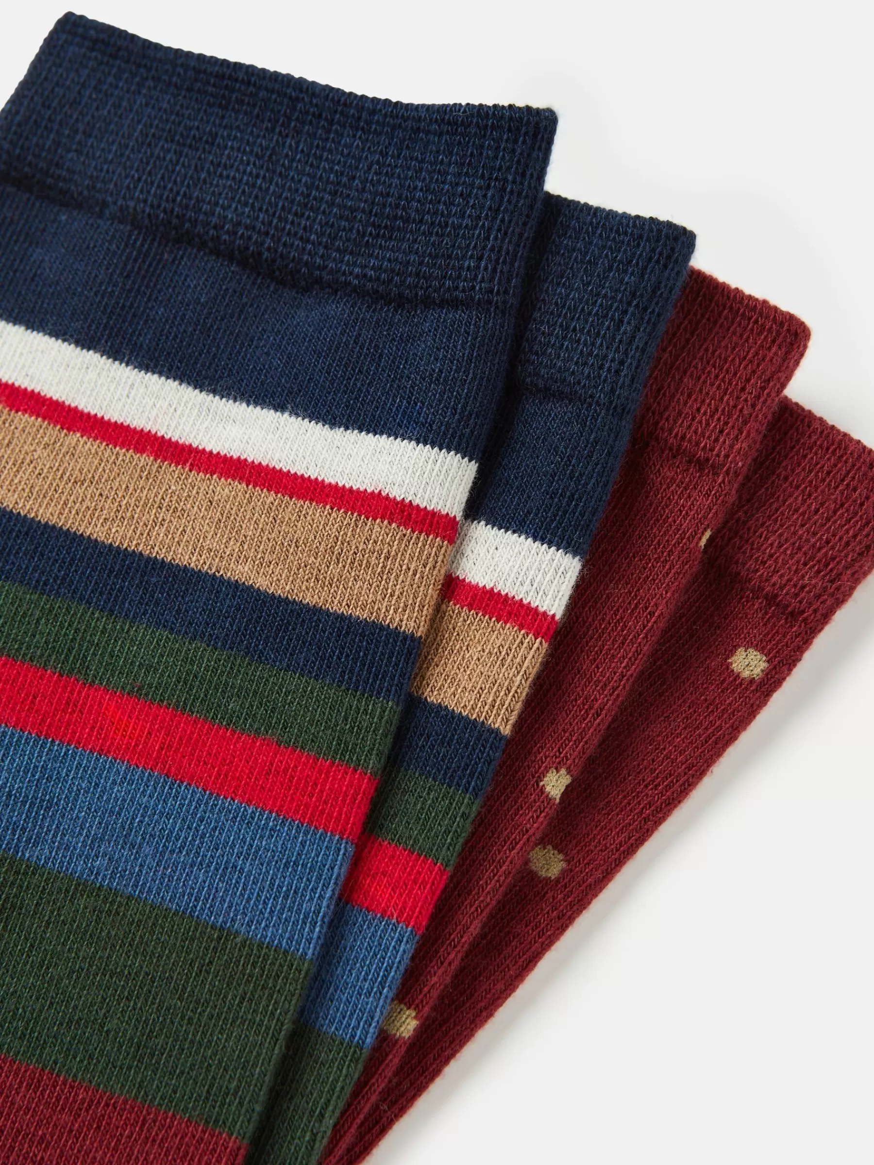 Joules Men's Kingsbury 2 Pack Socks (size 7-12) Red Shop