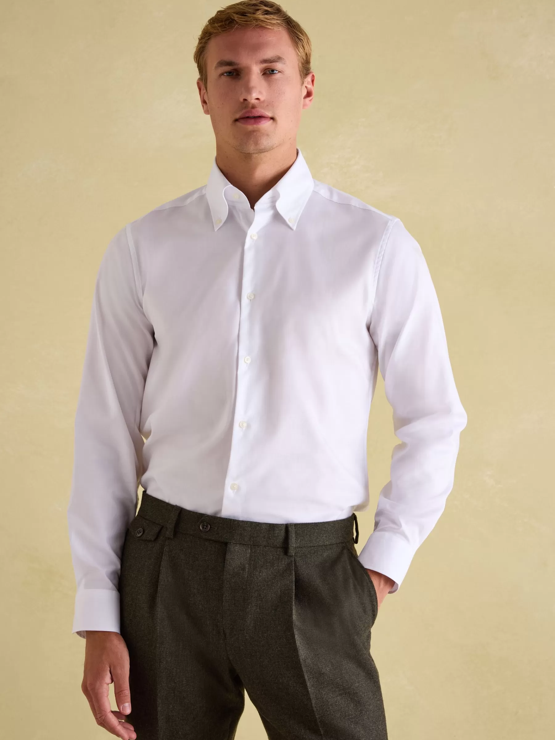 Joules Next Regular Fit Twill Single Cuff Shirt White Shop