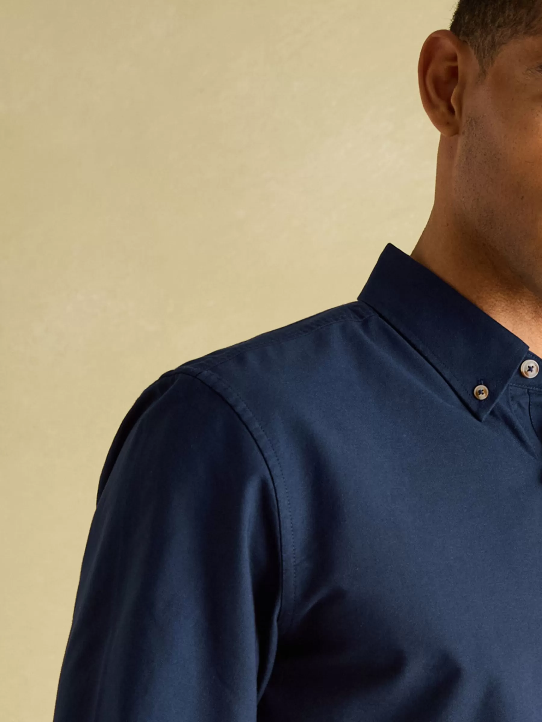 Joules Oxford Long Sleeve Classic Fit Shirt Navy Clearance
