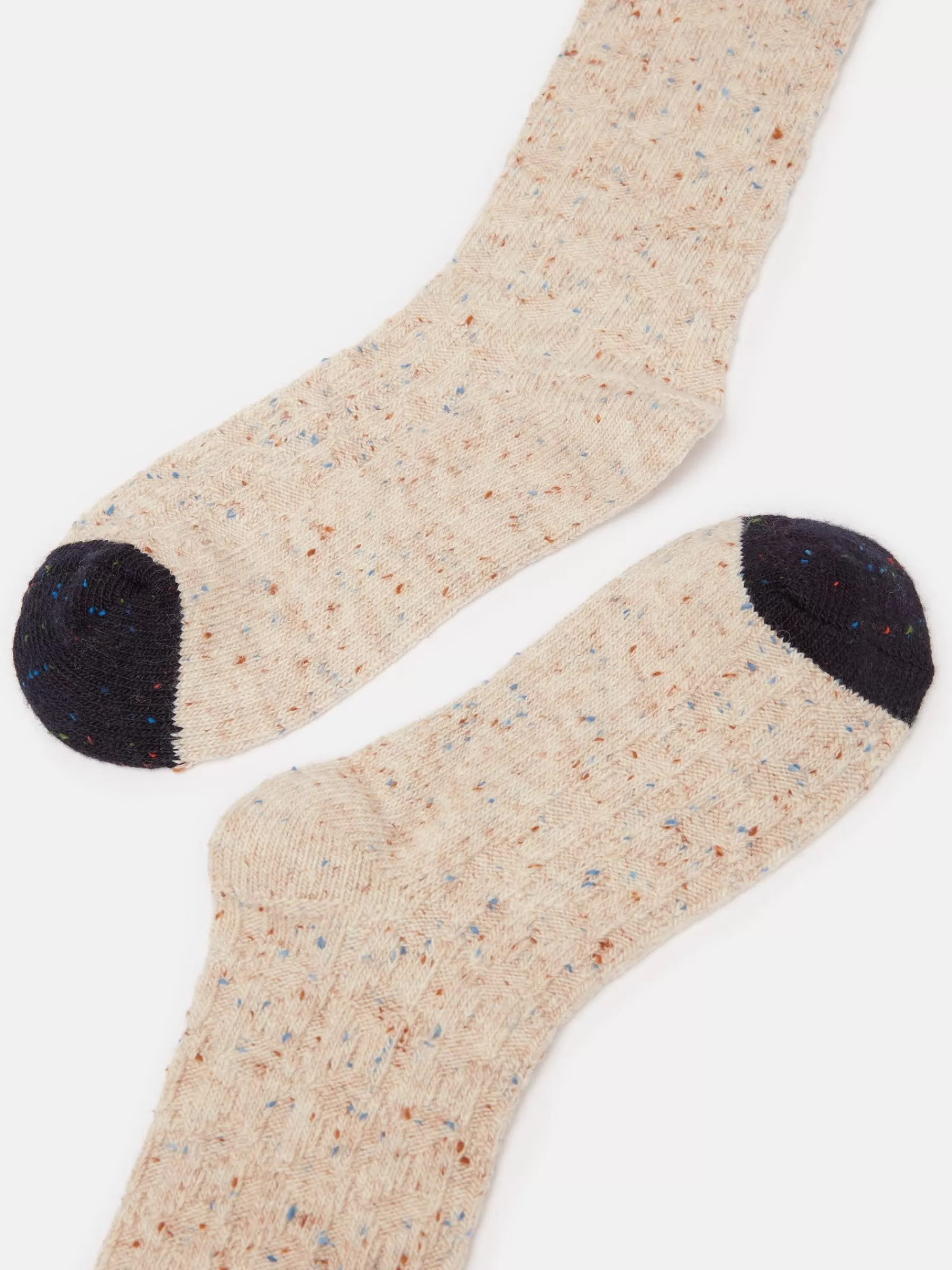 Joules Women's Rambler Cable Knit Boot Socks (size 4-8) Oatmeal New
