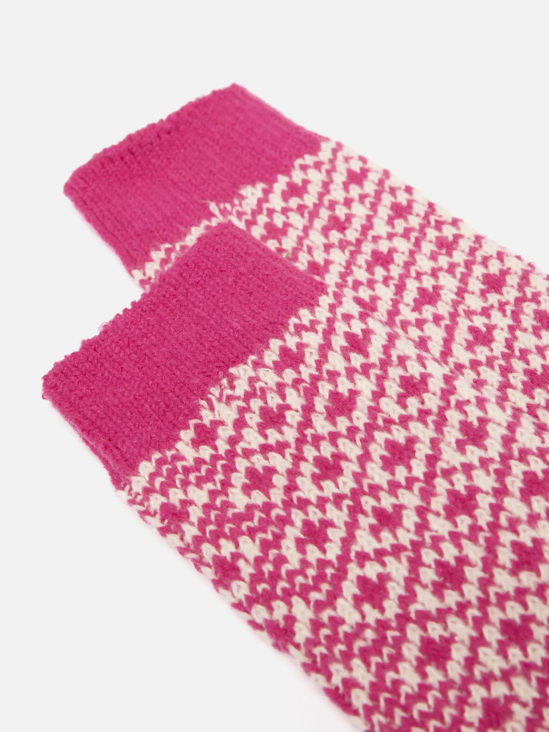 Joules Women's Toasty Bright Pink Cosy Geometric Socks (size 4-8) BrightPink Best